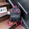 Mochila Feminina Casual Bonita Tendência Moda Estilo Coreano 2025 Bolinhas Laço Grande Capacidade Ombro Único Duplo