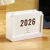 Nuevo Calendario Multifuncional Simple Portaplumas de Plástico Adorno de Escritorio de Plástico ABS Acrílico Calendario de Escritorio