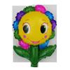 Mini globo de aluminio con diseño de girasol y mariposa sonriente de arcoíris, decoración de cumpleaños para bebé, globo de helio