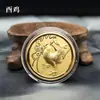 Nuevo Set de Negocios con Monedas Conmemorativas de Lámina de Oro Imitación de los Doce Signos del Zodiaco, Signos del Zodiaco Personalizables con Logo, Regalos Souvenir Coleccionables al por Mayor