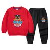 Traje de suéter de otoño para niño 2022 Primavera y otoño nuevo traje casual de dos piezas con pantalones superiores atractivos para niños