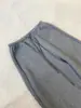 CHAO recomenda muito estes! Calça banana cinza com cintura elástica, cordão, perna curva, um novo estilo outono/inverno de calça casual afunilada para mulheres