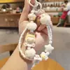 Bonito Criativo Desenho Animado Popular Pelúcia Lilith Corrente para Celular com Miçangas Chaveiro Pingente para Bolsa Acessórios para Capa de Celular