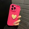 Funda para teléfono móvil de amor tridimensional de esmeril es adecuada para Apple 16 tendencia 15 simple 14 sin inyección de aceite 11 funda suave XR