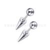 Acero inoxidable 316 médico rosca externa cono puntiagudo clavo demoníaco clavo de hueso de oreja clavo de labio joyería de perforación de personalidad moderna para hombres y mujeres