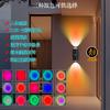 Nueva Lámpara de Degradado de Color Transfronteriza Luz Nocturna de Ambiente Inducción Inteligente del Cuerpo Humano Recargable Magnética Lámpara de Pared Fantasma