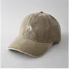 Gorra de Béisbol de Mezclilla Suave con Bordado de Cabeza de Perro Simple, Unisex, Moderna, Sencilla, Informal, Versátil, Gorra de Pico de Pato