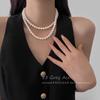 Collar de Perlas de Moda Extra Largo para Mujer, Versátil y Apilable, Adecuado para Cadenas de Suéter de Primavera y Verano, Añade Elegancia