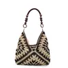 Bolsa de Playa Tejida para Vacaciones de Verano para Mujer Nueva Gran Capacidad Nicho Hueca Versátil Bolso de Hombro de Mano