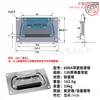 Anwang Acero Inoxidable Caja de Aire Gabinete Accesorios Manija Cubierta de Caja de Escenario Anillo Manija de Resorte Manija para Caja de Madera Manija