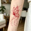 Nuevas Pegatinas de Tatuaje Temporales Mate de Flor de Mariposa Impermeables y a Prueba de Sudor Cubre Cicatrices Tatuaje Realista Flor de Tatuaje Brazo Espalda Tatuaje de Simulación