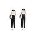 Pantalones de traje rectos holgados para mujer de otoño, nuevo estilo primavera 2026, de cintura alta, adelgazantes, tobilleros, casuales tipo cigarrillo para petite, para otoño