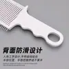 Pente para Cabeça de Barbeiro Masculina Pente de Cabeça Plana Pente para Máquina de Cortar Cabelo Ferramenta Auxiliar de Cabeleireiro Pente de Limite Pente Pá para Aparar Estilizar Gradiente