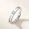 Anillo para Mujer Amante de la Luna Rueda de la Fortuna, Plata de Ley S925 que no se decolora, Anillos de Pareja de Gama Alta de Nicho, Personalizable