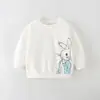 Moletons Femininos, Moletons de Outono de Manga Longa para Crianças, Roupas Infantis Soltas Estilo Europeu e Americano, Moletons de Manga Longa para Crianças, Unicórnio