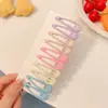 Pinzas de Colores Ovaladas para el Cabello de Niñas, Pinzas BB para Flequillo y Cabello Fino, Pinzas para el Pelo de Bebé Lindas de Cuadros de Gota de Agua