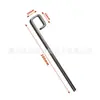 Estacas de Suelo en Forma de 9, Estacas de Suelo Galvanizadas de Cabeza Redonda y Cabeza Plana para Carpas de Marquesina, Estacas de Cabeza Curva para Acampada al Aire Libre, Venta Directa del Fabricante