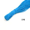 Cuerda elástica de látex multifilamento personalizada, de 0,8 a 2,5 mm, en blanco y negro, colorida y de alta elasticidad, accesorios de ropa.