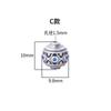 Cuentas de plata de ley 999 con diseño retro chino, estilo nacional, cloisonné, color azul quemado, para pulseras, accesorios DIY
