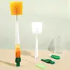 Nuevo cepillo para tazas para limpiar botellas de agua, cepillo para tazas multifuncional de mango largo, cepillo para botellas, cepillo para pajitas, juego de cepillos para tazas, práctico y fácil de usar