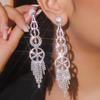 Pendientes Machica de Lujo con Diamantes de Imitación de Cristal Brillante para Mujer Moda Exquisita Pendientes de Cristal Pendientes Pendientes de Perlas