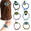 Estilo Coreano Simples Verde Rugby Green Bay Packers Acessório de Cabeça Anel de Cabelo Corda de Cabelo Corda de Cabelo