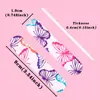 Mini Lixa de Unha Estampada com Padrão de Nail Art, Lixa de Unha Colorida Polidora Dupla Face cm