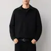 Moletom Masculino Streetwear Casual Dois em Um Momeike, Novo Moletom Masculino de Outono 26º Meio Aberto com Botão Único 55937