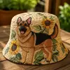 Colección de sitios web independientes transfronterizos nuevos de 2026: Sombrero de pescador y sombrero para el sol versátiles de arcoíris con estampado digital 3D y bordado acolchado, aptos para hombres y mujeres