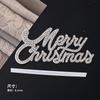 2025 Navidad Muñeco de Nieve Vela Decoración para Pastel Adornos Fieltro Diamante Feliz Navidad Luz Brillante Enchufe