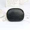 Monedero corto para mujer, monedero pequeño con cremallera, minimonedero sencillo, bolso de mano para mujer