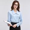 Foto Real de Camisa Blanca de Manga Larga para Mujer para Primavera y Otoño 2026, Ropa Formal Profesional para Maestros, Funcionarios Públicos y Atuendo para Entrevistas de Trabajo