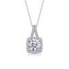 Collar Colgante de Cadena Larga Estilo Coreano En Stock Versátil Transfronterizo Simple Moda Plata S925 Moissanita Estilo Yis Verano para Mujeres