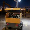 Vehículo de Iluminación Halógena Montado en Remolque, Iluminación para Construcción Nocturna, Elevación Automática y Equipo de Iluminación Móvil