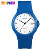 Skmei moderno de moda Red popular pequeño blanco de cuarzo impermeable delgado para estudiantes mujeres coreano simple de escala reloj de pulsera