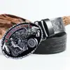 Hebilla de Aleación de Zinc con Cabeza de Lobo para Motocicleta Cinturón de Piel de Vaca Hebilla Retro para Hombre Cinturón Moderno Cinturón Casual Personalizado para Pantalones