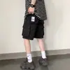 Bermudas casuales para hombre de estilo japonés 2025 Verano Delgadas Cargo Cinco Puntos Modernas Holgadas Grandes Pantalones de Longitud Media para Uso Exterior