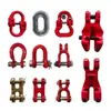 Conector de cadena tipo H tipo X mosquetón hebilla doble ajustador de cadena grillete de cadena tipo arco tipo D tipo U