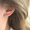 Acessórios de Brincos Elegantes Estilo Suave Brincos Mini Ferradura Traseiros Pequenos Leves Luxo de Ponta Versáteis Brincos de Nicho Luxo Leve