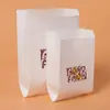 Saco de papel à prova de óleo sem revestimento descartável para levar comida lanche saco para batata frita embalagem para coxa de frango embalagem para frango frito