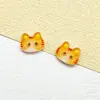 Botões de Resina de Gato de Desenho Animado Botões Fofos de Gatinho com Dois Olhos Botões Criativos DIY para Roupas de Bebê Chapéu Meias Acessórios Botões de Roupa