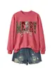 Amazon eBay loja independente moda casual feminina MERRY gravata borboleta estampa de leopardo xadrez com lantejoulas moletom transfronteiriço