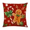 Fronha de Natal Personalizada Cabeceira de Cama Encosto Fronha Estampada Decoração de Casa de Férias Transfronteiriça Almofada de Sofá