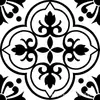 Adesivos de Chão Azulejo Retro Preto e Branco Autoadesivos Impermeáveis e Resistentes ao Desgaste Adesivos de Renovação de Piso em PVC para Cozinha e Banheiro