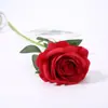 Flor Artificial Jingshuo Flor de Rosa Rosa de Terciopelo Flor Artificial Decoración del Hogar Boda Boda Novia Sosteniendo Ramo de Rosas