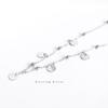 Tobillera Redonda de Plata de Ley 925 Estilo Coreano Simple Distintiva para Mujer Marca Tobillera Redonda Estilo Ins Accesorios de Playa para Estudiantes Joyería Versátil