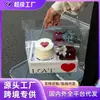 Caja de Regalo para Pastel de Flores, Caja de Regalo Popular, Caja de Flores y Frutas para el Día de San Valentín Chino, Caja de Embalaje de Flores Transparente Portátil