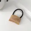 Dovi Jewelry Estilo Europeo y Americano Sencillo Madera Esmerilada con Veta Cuerda para el Cabello de Mujer con Cola de Caballo Geométrico Arco Alta Elasticidad