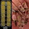 Transfronterizo 12 Rejillas Metálico Esférico Acero Perlas Joyería Uñas Arte Influencer Selección Perlas Pequeñas de Acero Costura Uña Francesa Pequeña Decoración