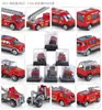 Fornecimento direto de fábrica 1:64 caixas de armazenamento de carrinhos de brinquedo para crianças, caixa de blocos de construção de cristal, conjunto de estacionamento de patchwork DIY transfronteiriço